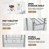 Homall 3 Piece Wood and Metal Dining set, Small dining table for 2 ,for Living Room, Dining Room, Kitchen