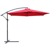 Lacoo 10 Ft Offset Hanging Polyester Market Outdoor Patio Umbrella with Steel Frame and Easy Tilt