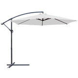 Lacoo 10 Ft Offset Hanging Polyester Market Outdoor Patio Umbrella with Steel Frame and Easy Tilt