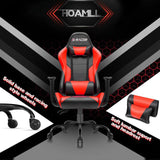 Homall Gaming Chair Office Chair High Back Racing Computer Chair PU Leather Adjustable Seat Height Swivel Chair Ergonomic Executive Chair with Headrest