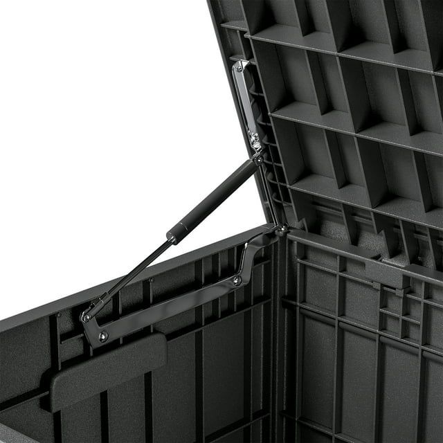 Homall 82 Gallon Outdoor Storage in Resin Deck Box, Black