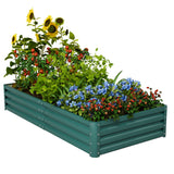 Homall Galvanized Raised Garden Bed Planter Raised Beds Outdoor Garden Boxes Large Metal Planter Box Steel Kit for Vegetables Flowers Herb