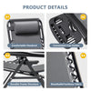 Lacoo Zero Gravity Chair Patio Outdoor Foldable Lawn Lounge Chair Reclining Chair with Adjustable Pillow Pack of 2
