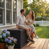 Homall 100 Gallon Outdoor Box Deck Plastic Resin Storage Box