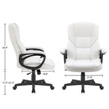 Homall Faux Leather High-Back Executive Office Chair with Lumbar Support