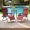 Lacoo Zero Gravity Chair Patio Outdoor Foldable Lawn Lounge Chair Reclining Chair with Adjustable Pillow Pack of 2