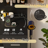 Homall Vanity Desk with Mirror, 3 Modes LED Lights and USB Power Outlet, Makeup Vanity Table with 6 Storage Shelves and 7 Drawers for Dressing Room Bedroom