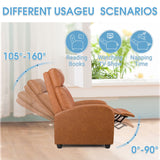 Homall Recliner Chair Padded Seat Pu Leather for Living Room Single Sofa Recliner Modern Recliner Seat Club Chair Home Theater Seating