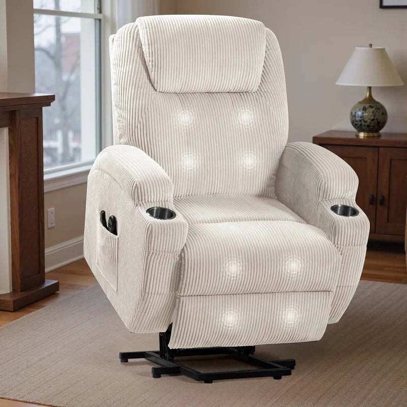 Homall Power Lift Massage Recliner Chair with Eight Vibrating Massages Ergonomic Chair with Side Pocket and Soft Corduroy for Living Room Homall Power Lift Massage Recliner Chair with Eight Vibrating Massages Ergonomic Chair with Side Pocket and Soft Corduroy for Living Room
