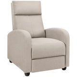 Homall Fabric Recliner Chair Adjustable Modern Home Theater Seating Single Recliner Sofa Living Room Armrest Chair With Thick Cushion