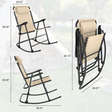Homall Zero Rocking Gravity Chair with Headrest Pillow Folding Recliner Foldable Lounge Chair for Poolside, Lawn and Patio