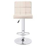 Homall Set of 2 Adjustable Swivel Armless Bar Stools with PU Leather