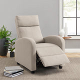 Homall Fabric Recliner Chair Adjustable Modern Home Theater Seating Single Recliner Sofa Living Room Armrest Chair With Thick Cushion