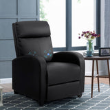 Homall Massage Recliner PU Leather Faux Leather Recliner Home Theater Recliner with Padded Seat and Massage Backrest