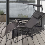 Homall Zero Gravity Chair Outdoor Folding Recliner Lounge Chair with Attachable Sunshade Canopy and Holder