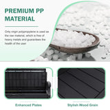 Homall 80 Gallon Plastic Storage Bench Made Of Durable Weatherproof Resin And Deck-Box Organized Storage Compartment For Outdoor Patios And Lawns