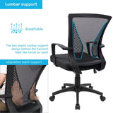 Homall Mid-Back Office Desk Chair Ergonomic Mesh Task Chair with Lumbar Support