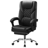 Homall Home Office Chair Adjustable Executive Leather Chair With Arms Ergonomic High Back Cushion Lumbar Back Support Computer Desk Chair