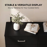 Homall 6 Drawer White Double Dresser, Wood Chest of Drawers with Metal Handles for Clothes Storage, Storage Cabinet for Living Room, Closet and Bedroom