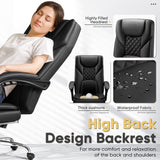 Homall Home Office Chair Adjustable Executive Leather Chair With Arms Ergonomic High Back Cushion Lumbar Back Support Computer Desk Chair