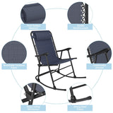 Homall Zero Rocking Gravity Chair with Headrest Pillow Folding Recliner Foldable Lounge Chair for Poolside, Lawn and Patio