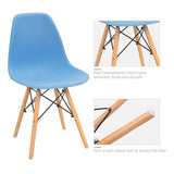 Homall Dining Chairs Pre Assembled Modern Style DSW Chair Classic Shell Armless Indoor Kitchen Dining Living Room Side Chairs Set of 4