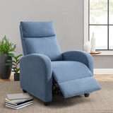Homall Fabric Recliner Chair Adjustable Modern Home Theater Seating Single Recliner Sofa Living Room Armrest Chair With Thick Cushion