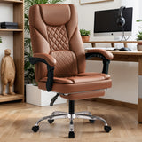 Homall Home Office Chair Adjustable Executive Leather Chair With Arms Ergonomic High Back Cushion Lumbar Back Support Computer Desk Chair