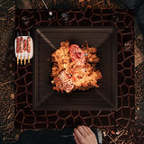 Homall 32" Patio Square Fire Pit Table for Patio Backyard BBQ, Ice Storage with Mesh Lid, Poker and Cover