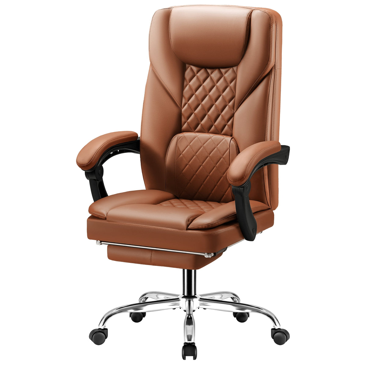 Homall Home Office Chair Adjustable Executive Leather Chair With Arms