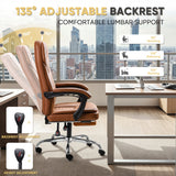 Homall Home Office Chair Adjustable Executive Leather Chair With Arms Ergonomic High Back Cushion Lumbar Back Support Computer Desk Chair