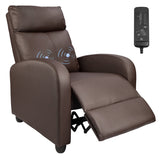 Homall Massage Recliner PU Leather Faux Leather Recliner Home Theater Recliner with Padded Seat and Massage Backrest