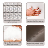 Homall Massage Recliner PU Leather Faux Leather Recliner Home Theater Recliner with Padded Seat and Massage Backrest