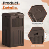 Homall Homes & Gardens 36 Gallon Trash Can Plastic Kitchen Trash Can