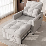 Homall Sleeper Sofa Chair Bed 3 in 1 Convertible Bed Chair Adjustable Sleeper Chair Pullout Sofa Bed