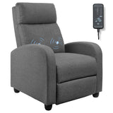 Homall Massage Recliner PU Leather Faux Leather Recliner Home Theater Recliner with Padded Seat and Massage Backrest