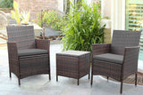 Homall Three Pieces Outdoor Conversation Set Patio Set with Table