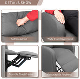 Homall Massage Recliner PU Leather Faux Leather Recliner Home Theater Recliner with Padded Seat and Massage Backrest