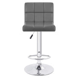 Homall Set of 2 Adjustable Swivel Armless Bar Stools with PU Leather