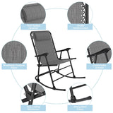 Homall Zero Rocking Gravity Chair with Headrest Pillow Folding Recliner Foldable Lounge Chair for Poolside, Lawn and Patio
