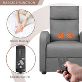 Homall Massage Recliner PU Leather Faux Leather Recliner Home Theater Recliner with Padded Seat and Massage Backrest