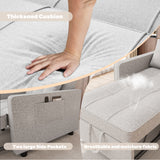 Homall Sleeper Sofa Chair Bed 3 in 1 Convertible Bed Chair Adjustable Sleeper Chair Pullout Sofa Bed