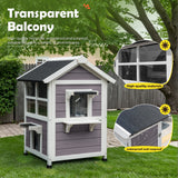 Homall Outdoor Wooden Dog House with Air Vents Indoor Puppy Shelter for Large Dogs