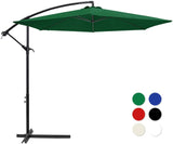Homall 10 Ft Offset Hanging Polyester Market Outdoor Patio Umbrella with Steel Frame and Easy Tilt