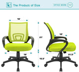Homall Adjustable Mid Back Office Chair Mesh Swivel Desk Chair with Armrests