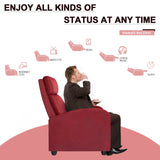 Homall Fabric Recliner Chair Adjustable Modern Home Theater Seating Single Recliner Sofa Living Room Armrest Chair With Thick Cushion