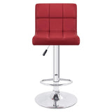 Homall Set of 2 Adjustable Swivel Armless Bar Stools with PU Leather