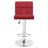 Homall Set of 2 Adjustable Swivel Armless Bar Stools with PU Leather