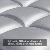 Homall Set of 2 Adjustable Swivel Armless Bar Stools with PU Leather