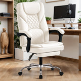 Homall Home Office Chair Adjustable Executive Leather Chair With Arms Ergonomic High Back Cushion Lumbar Back Support Computer Desk Chair